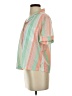 Tommy Bahama Stripes Orange Short Sleeve Blouse Size S - photo 5