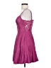 City Studio 100% Polyester Hearts Purple Cocktail Dress Size 5 - 6 - photo 5