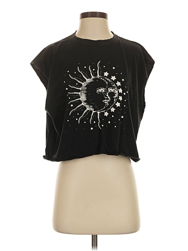 Pre-owned Daisy Street Sleeveless T-shirt In Black