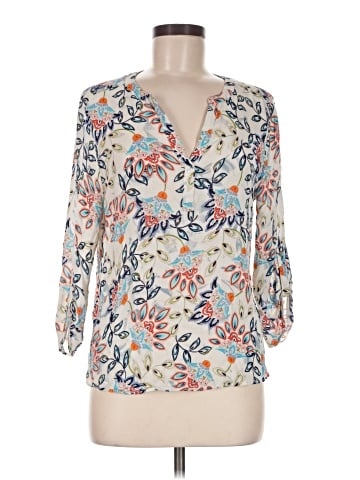 Pale Sky 3/4 Sleeve Blouse (view 1)