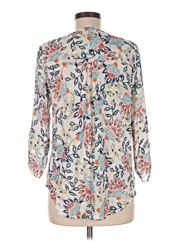 Pale Sky 3/4 Sleeve Blouse (view 2)
