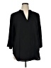 Coldwater Creek Black 3/4 Sleeve Blouse Size 1X - photo 1