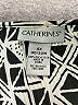 Catherines 100% Polyester Silver 3/4 Sleeve Blouse Size 4X - photo 7
