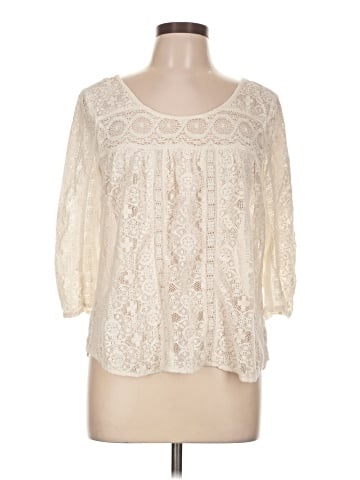 American Eagle Outfitters 3/4 Sleeve Blouse (view 1)
