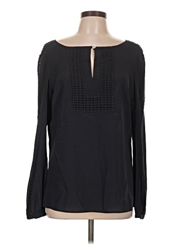 Tory Burch Long Sleeve Silk Top (view 1)