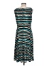 Evan Picone Stripes Teal Cocktail Dress Size 10 - photo 2