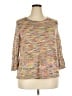John Paul Richard 100% Acrylic Metallic Tan Pullover Sweater Size XXL - photo 1