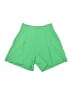 Danielle Bernstein Solid Green Shorts Size 4 - photo 1