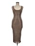 JLUXLABEL Metallic Brown Cocktail Dress Size M - photo 1