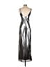 ASOS 100% Polyester Metallic Silver Cocktail Dress Size 2 - photo 2