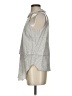 BCBGeneration Gray Sleeveless Button-Down Shirt Size S - photo 5