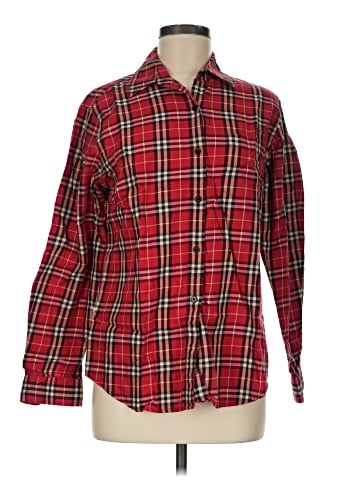 Evan Picone Long Sleeve Button-Down Shirt (view 1)