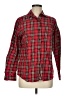 Evan Picone 100% Cotton Plaid Red Long Sleeve Button-Down Shirt Size 8 - photo 1