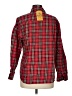 Evan Picone 100% Cotton Plaid Red Long Sleeve Button-Down Shirt Size 8 - photo 2