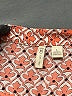 Cato 100% Polyester Pink Orange 3/4 Sleeve Blouse Size L - photo 4