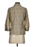 Elementz Tweed Tan 3/4 Sleeve Button-Down Shirt Size S (petite) - photo 2