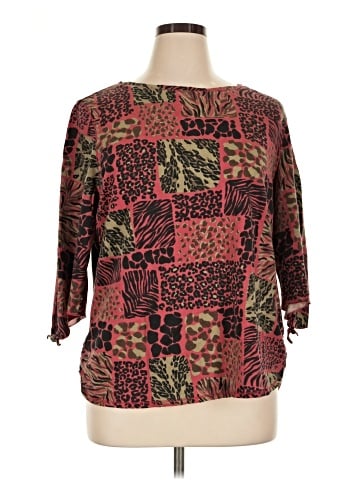 Hot Cotton 3/4 Sleeve Blouse (view 1)