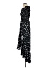 Blue Rain Polka Dots Black Casual Dress Size S - photo 5