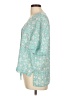 Chaus 100% Polyester Teal Short Sleeve Blouse Size L - photo 5