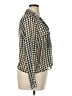 T Tahari 100% Polyester Houndstooth Ivory Long Sleeve Blouse Size XL - photo 4