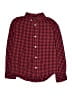Old Navy Checkered-gingham Red Long Sleeve Button-Down Shirt Size 10 - 12 - photo 1