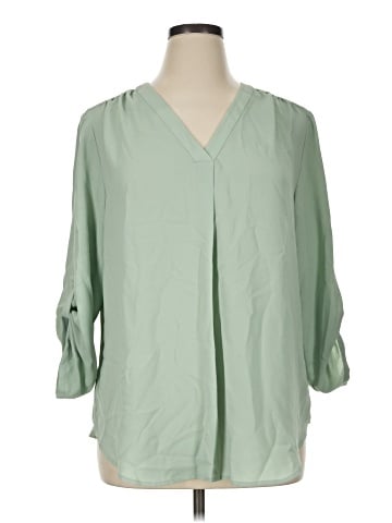 AK Anne Klein 3/4 Sleeve Blouse (view 1)