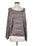 stacia 100% Bamboo Multi Color Purple Poncho Size S - photo 1