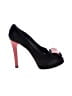 Stuart Weitzman Color Block Black Heels Size 7 1/2 - photo 1