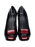 Stuart Weitzman Color Block Black Heels Size 7 1/2 - photo 2