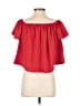 Peppermint 100% Polyester Red Short Sleeve Top Size S - photo 2
