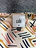 CAbi 100% Polyester Print Tan Long Sleeve Blouse Size M - photo 7