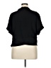 H&M 100% Polyester Black Short Sleeve Blouse Size XL - photo 2