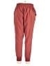 Apana Solid Red Casual Pants Size L - photo 2