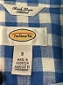 Talbots Checkered-gingham Blue 3/4 Sleeve Button-Down Shirt Size S - photo 7