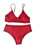 Unbranded Solid Red Two Piece Swimsuit Size M - photo 1