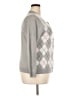 Croft & Barrow 100% Acrylic Argyle Gray Cardigan Size XXL - photo 4
