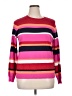 Liz Claiborne Stripes Pink Pullover Sweater Size XL - photo 1