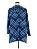 Catherines 100% Polyester Plaid Blue Poncho Size 2X - photo 2