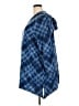 Catherines 100% Polyester Plaid Blue Poncho Size 2X - photo 5