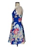 Unbranded 100% Polyester Tropical Blue Cocktail Dress Size XS - photo 5