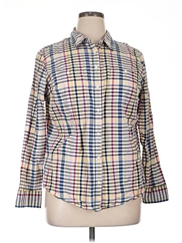 St. John's Bay Long Sleeve Button-Down Shirt (view 1)
