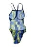 Adidas Print Blue One Piece Swimsuit Size XS (estimated) - photo 2