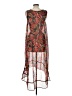 Venus 100% Polyester Tropical Red Casual Dress Size L - photo 2