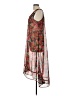 Venus 100% Polyester Tropical Red Casual Dress Size L - photo 5