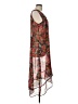 Venus 100% Polyester Tropical Red Casual Dress Size L - photo 4