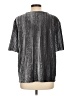 World Market Metallic Silver Short Sleeve Top Size L - photo 2