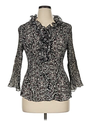 Christopher & Banks 3/4 Sleeve Blouse (view 1)