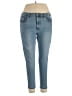 DG^2 by Diane Gilman Solid Blue Jeans Size 14 (petite) - photo 1