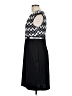 DressBarn 100% Polyester Chevron-herringbone Black Cocktail Dress Size 12 - photo 5