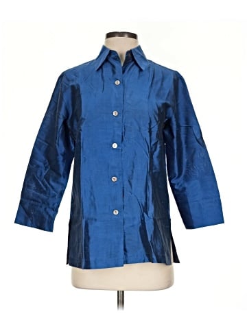 Tabi 3/4 Sleeve Silk Top (view 1)